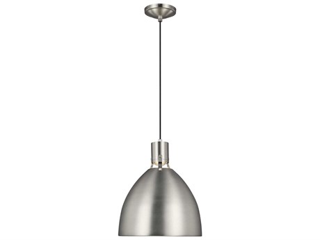 Visual Comfort Studio Brynne 1-Light Satin Nickel Pendant
