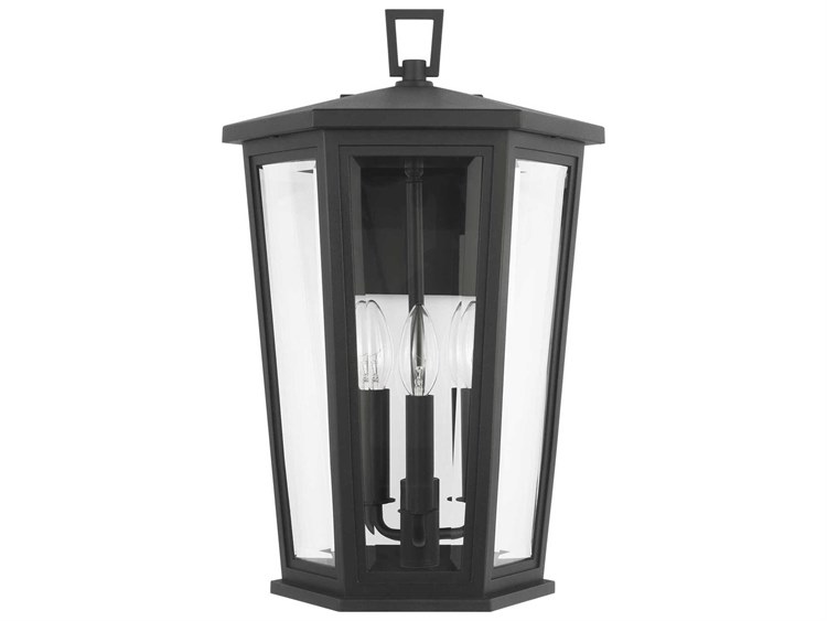 Visual Comfort Studio Witley 3-Light Outdoor Wall Light Black 4