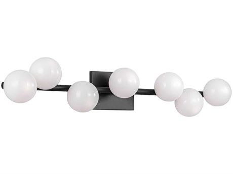 Visual Comfort Studio Altair 7-Light Aged Iron Black Vanity Light
