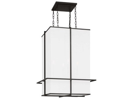 Visual Comfort Studio Dresden 4-Light Aged Iron Black Pendant