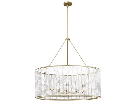 Visual Comfort Studio Winslow 5-Light Brass Candelabra Chandelier