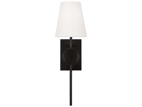 Visual Comfort Studio Montour 1-Light Aged Iron Black Wall Sconce