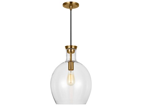 Visual Comfort Studio Vaso 1-Light Burnished Brass Mini Pendant