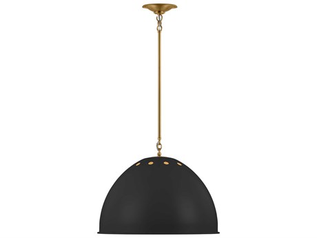 Visual Comfort Studio Robbie 1-Light Midnight Black Dome Pendant
