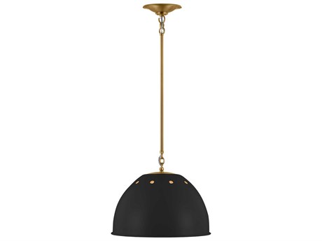 Visual Comfort Studio Robbie 1-Light Midnight Black Dome Pendant