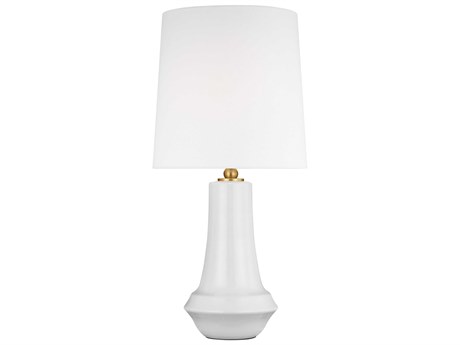 Visual Comfort Studio Jenna New White Linen Fabric Buffet Lamp