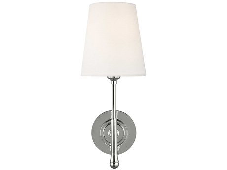 Visual Comfort Studio Capri 1-Light Polished Nickel Wall Sconce