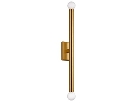 Visual Comfort Studio Beckham Modern 2-Light Burnished Brass Wall Sconce
