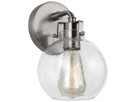 Visual Comfort Studio Clara 1-Light Satin Nickel Wall Sconce