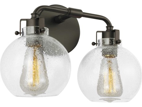 Visual Comfort Studio Clara 2-Light Oil Rubbed Bronze Vanity Light