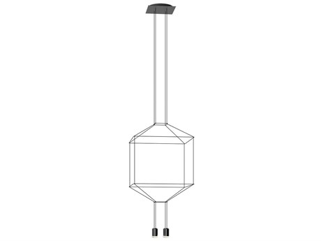 Vibia Wireflow 4-Light Black Geometric Pendant