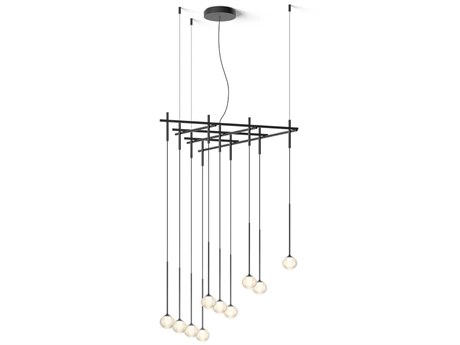 Vibia Algorithm 10-Light Graphite Gray Linear Pendant