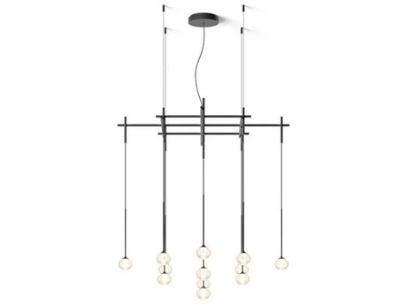 Vibia Algorithm 13-Light Graphite Gray Linear Pendant
