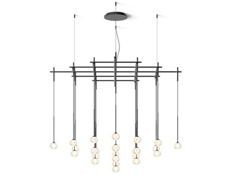 Vibia Algorithm 25-Light Graphite Gray Linear Pendant
