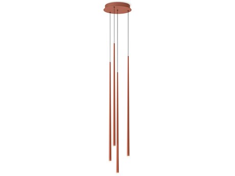 Vibia Slim Terra Red Linear Mini Pendant