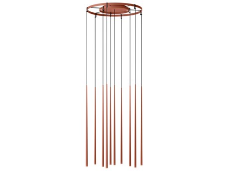Vibia Slim Terra Red Linear Pendant