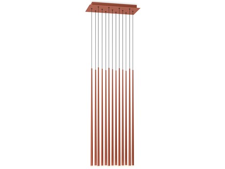 Vibia Slim Terra Red Linear Island Pendant