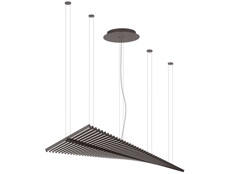 Vibia Rhythm 40-Light Brown Linear Island Pendant