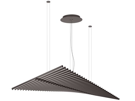 Vibia Rhythm 30-Light Brown Linear Island Pendant