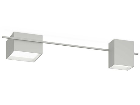 Vibia Structural 1-Light Gray Geometric Flush Mount