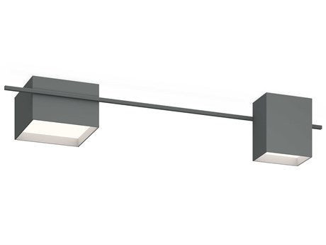 Vibia Structural 1-Light Gray Geometric Flush Mount