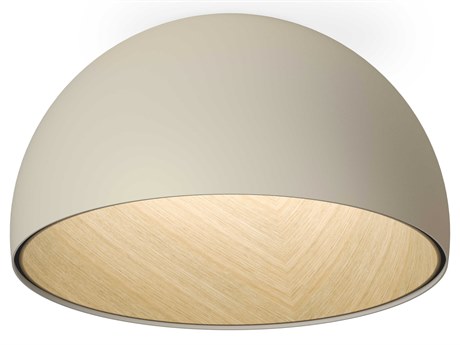 Vibia Duo 1-Light Cream Off White Dome Flush Mount