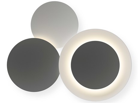 Vibia Puck 3-Light Gray Wall Sconce