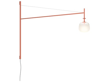 Vibia Tempo 1-Light Terra Red Swing Wall Sconce