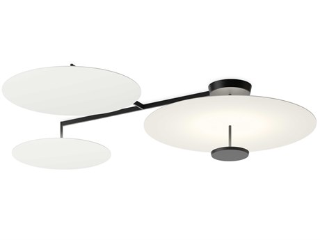 Vibia Flat 4-Light White Semi Flush Mount