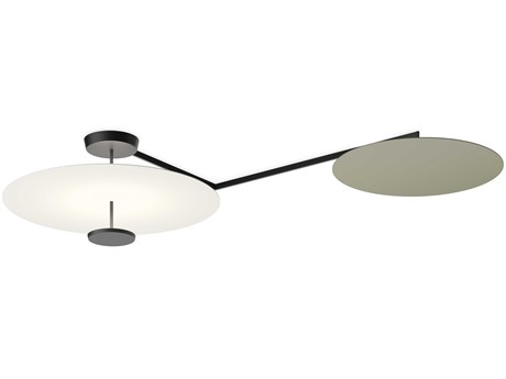Vibia Flat 3-Light White Semi Flush Mount