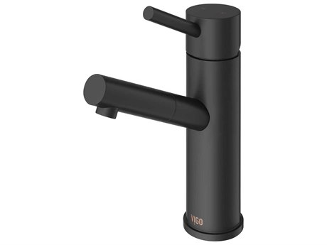 Vigo Noma Matte Black 1-Handle Vessel Bathroom Faucet