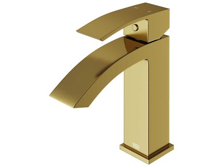 Vigo Satro Matte Brushed Gold Bathroom Faucet