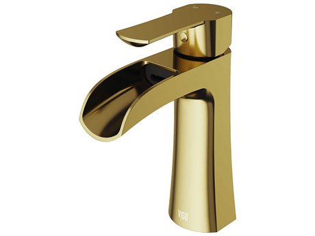 Vigo Paloma Matte Brushed Gold Bathroom Faucet
