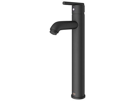 Vigo Seville Matte Black 1-Handle Vessel Bathroom Faucet