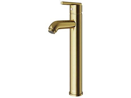 Vigo Seville Matte Brushed Gold Vessel Bathroom Faucet