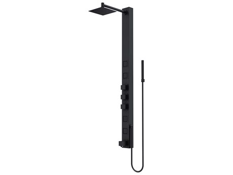 Vigo Bowery 4-Jet Shower Panel System with Square Shower Head, Tub Filler and Hand Shower