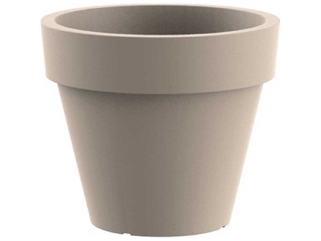 Vondom Outdoor Studio Vondom - Planter - Set of 4 -13.75"Dia. - Simple - Cream