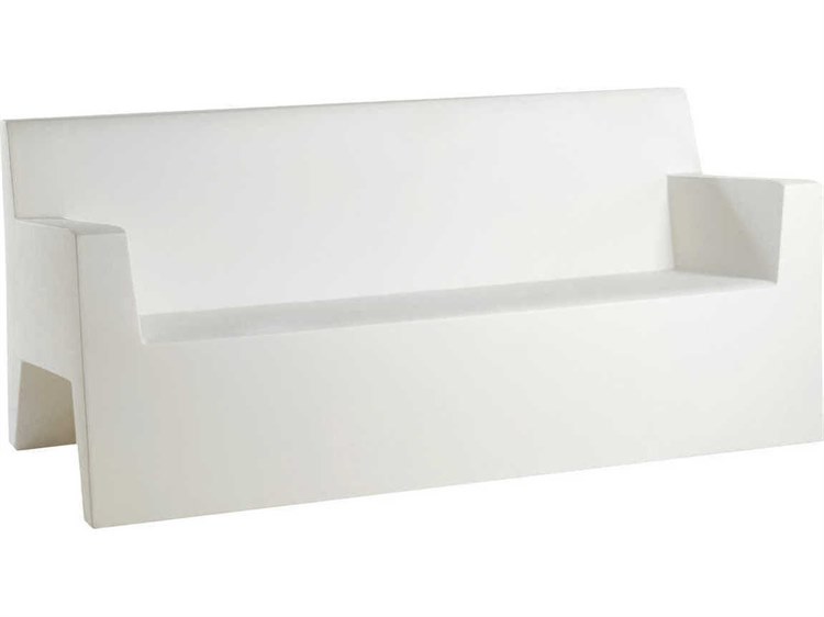 Vondom Outdoor Jut White Matte Resin Sofa