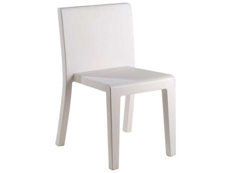Vondom Outdoor Jut White Matte Resin Dining Chair
