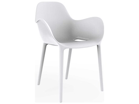 Vondom Outdoor Sabinas White Matte Resin Dining Chair (Set of 4)