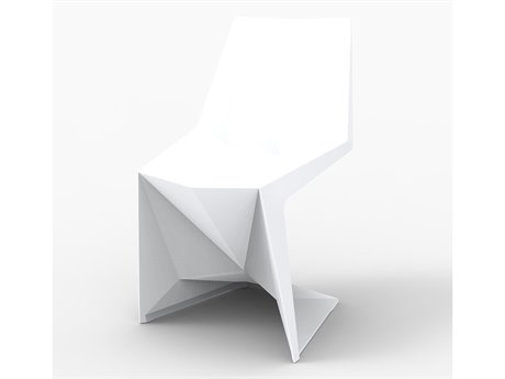 Vondom Outdoor Voxel White Matte Resin Dining Chair (Set of 4)