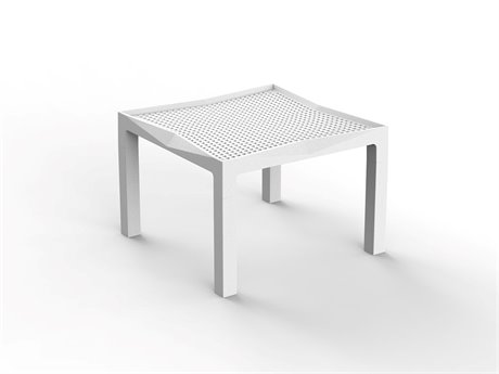 Vondom Outdoor Voxel White 16'' Polypropylene Square Coffee Table