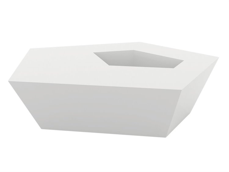 Vondom Outdoor Faz White Matte Resin Coffee Table