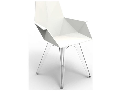 Vondom Outdoor Faz White Matte Resin Dining Chair (Set of 4)