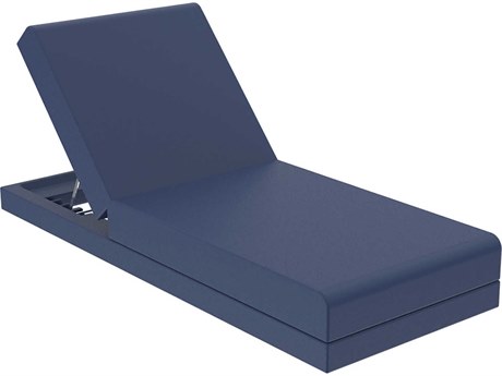 Vondom Outdoor Pixel Resin / Cushion Notte Blue Chaise Lounge