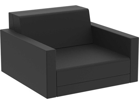Vondom Outdoor Pixel Resin / Cushion Black Lounge Chair
