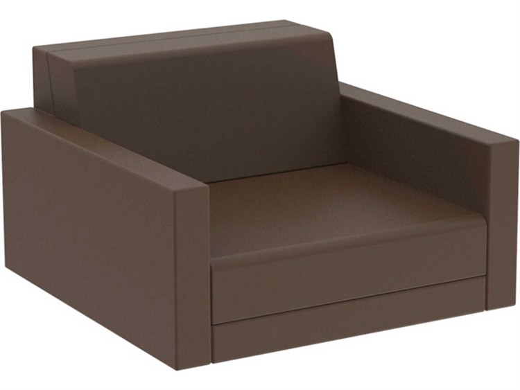 Vondom Outdoor Pixel Resin / Cushion Bronze Lounge Chair