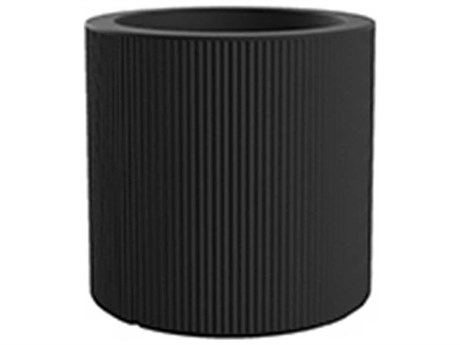 Vondom Outdoor Gatsby Cylinder Planter x H Basic Black