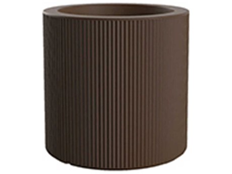 Vondom Outdoor Gatsby Cylinder Planter x H Basic Bronze