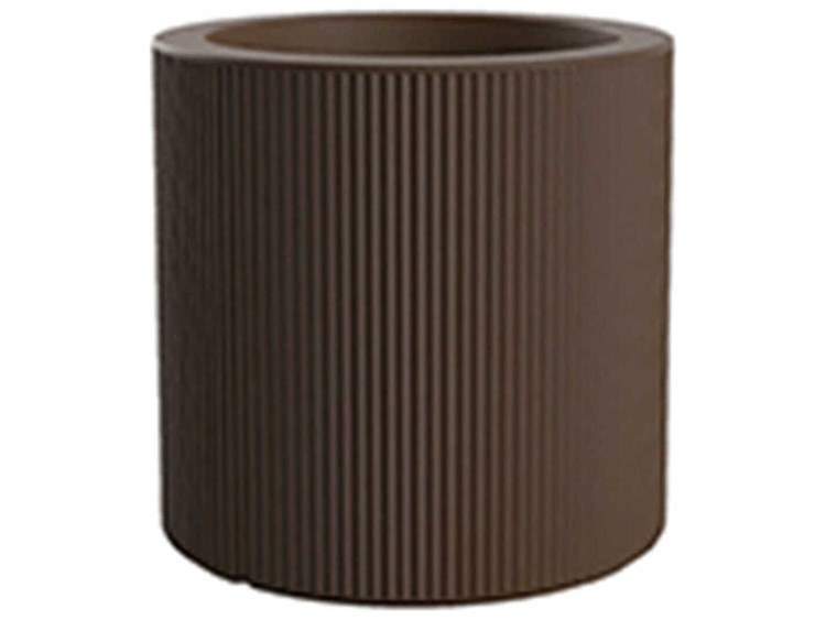 Vondom Outdoor Gatsby Cylinder Planter x H Basic Brown